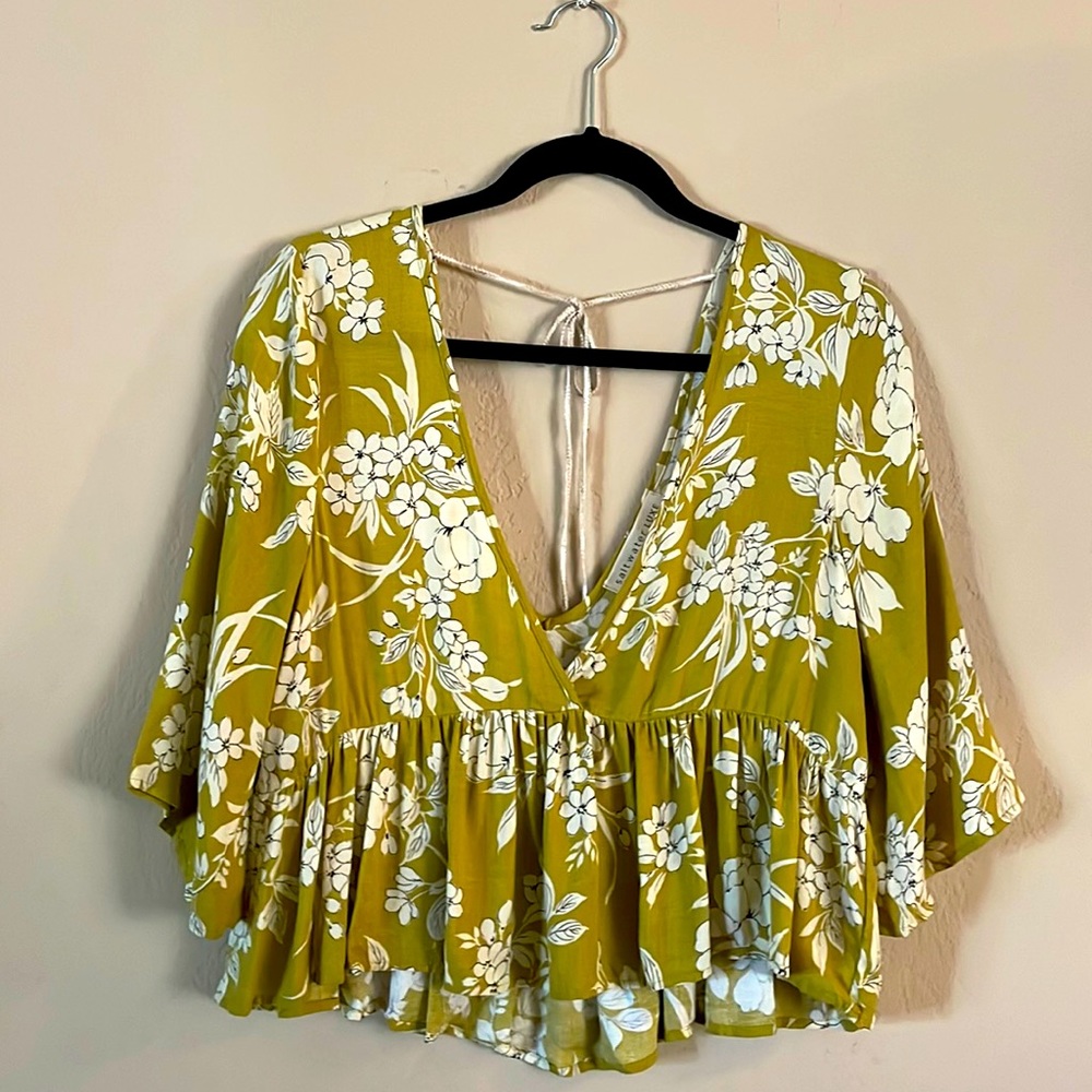 Saltwater Luxe floral top